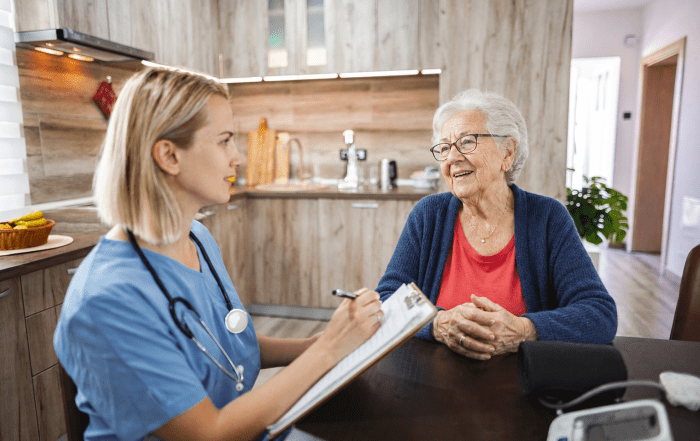 During a Home Health Assessment